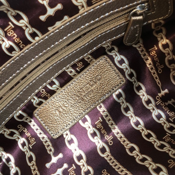 Tignanello Copper Leather Shoulder Bag - Picture 8 of 13